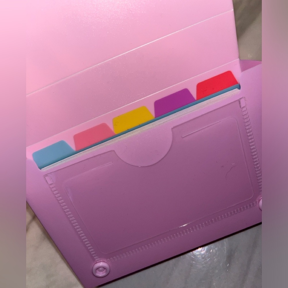 BACK TO SCHOOL Index Card/Coupon Organizer Includes Index Cards & 5 Dividers